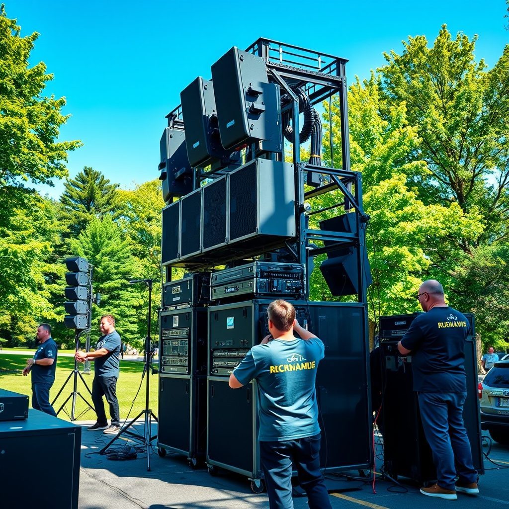 Power distribution setup for outdoor events